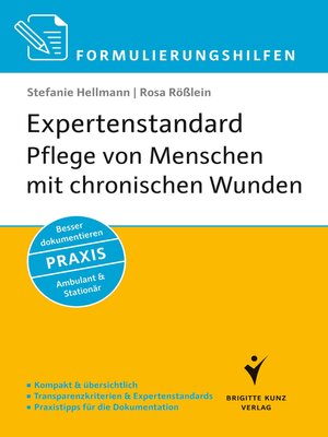 cover image of Formulierungshilfen Expertenstandard Pflege von Menschen mit chronischen Wunden